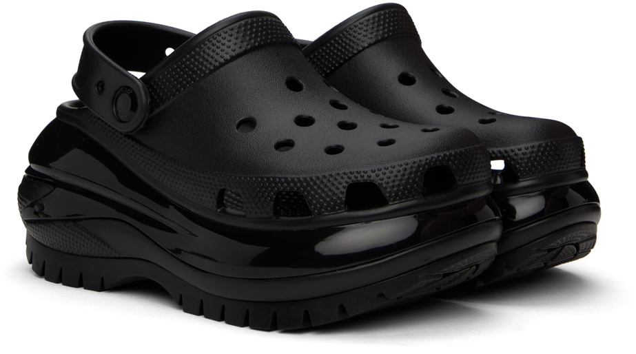 Crocs Black Mega Crush Clogs