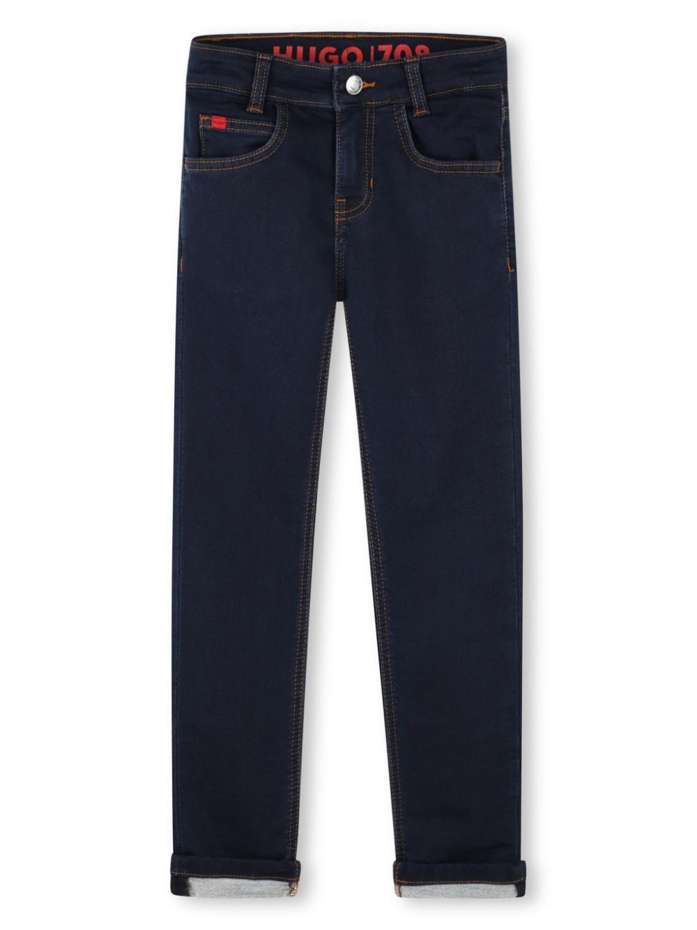 Appliqué slim jeans - Blue