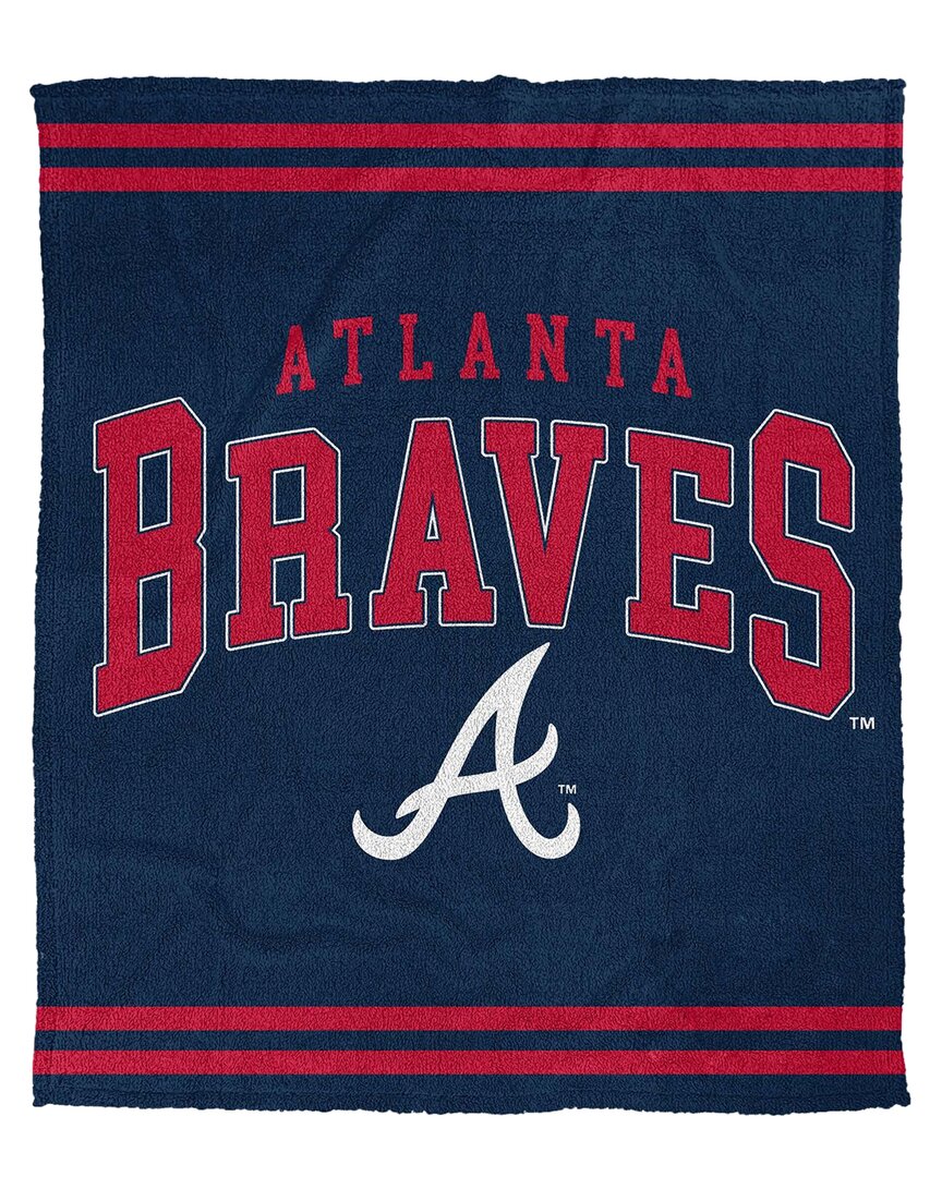 Atlanta Braves Mlb Vintage Cozy Knit Blanket