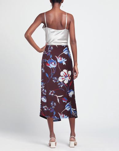 Woman Midi skirt Burgundy Size 2 Polyester