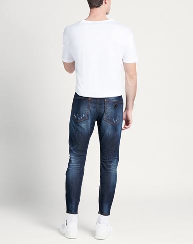 Man Jeans Blue Size 33 Paper, Elastane