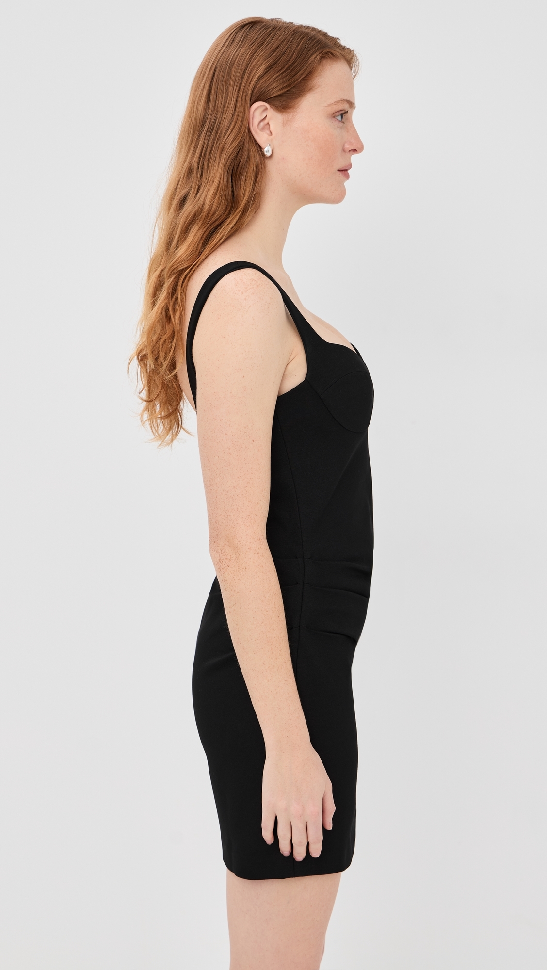 Lindy Sculpted Scuba Mini Dress Black