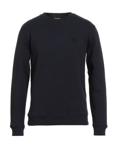 Man Sweatshirt Midnight blue Size S Cotton, Elastane