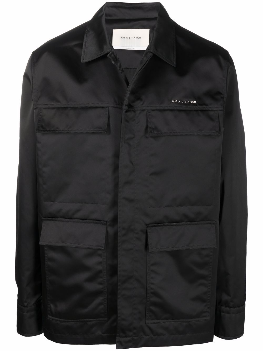 Single-breasted fitted jacket - Black