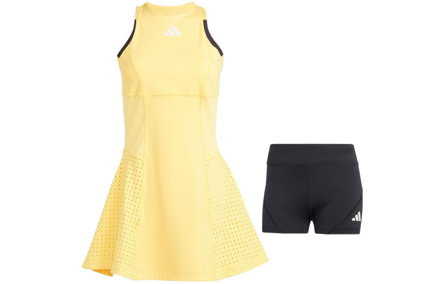 (WMNS) Tennis HEAT.RDY Pro Y-Dress Asia Sizing 'Yellow'
