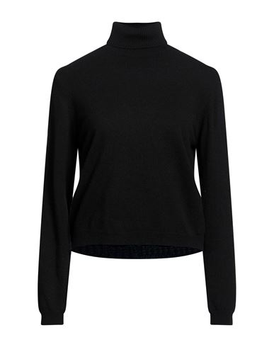 Woman Turtleneck Black Size M Wool, Viscose, Polyamide, Cashmere