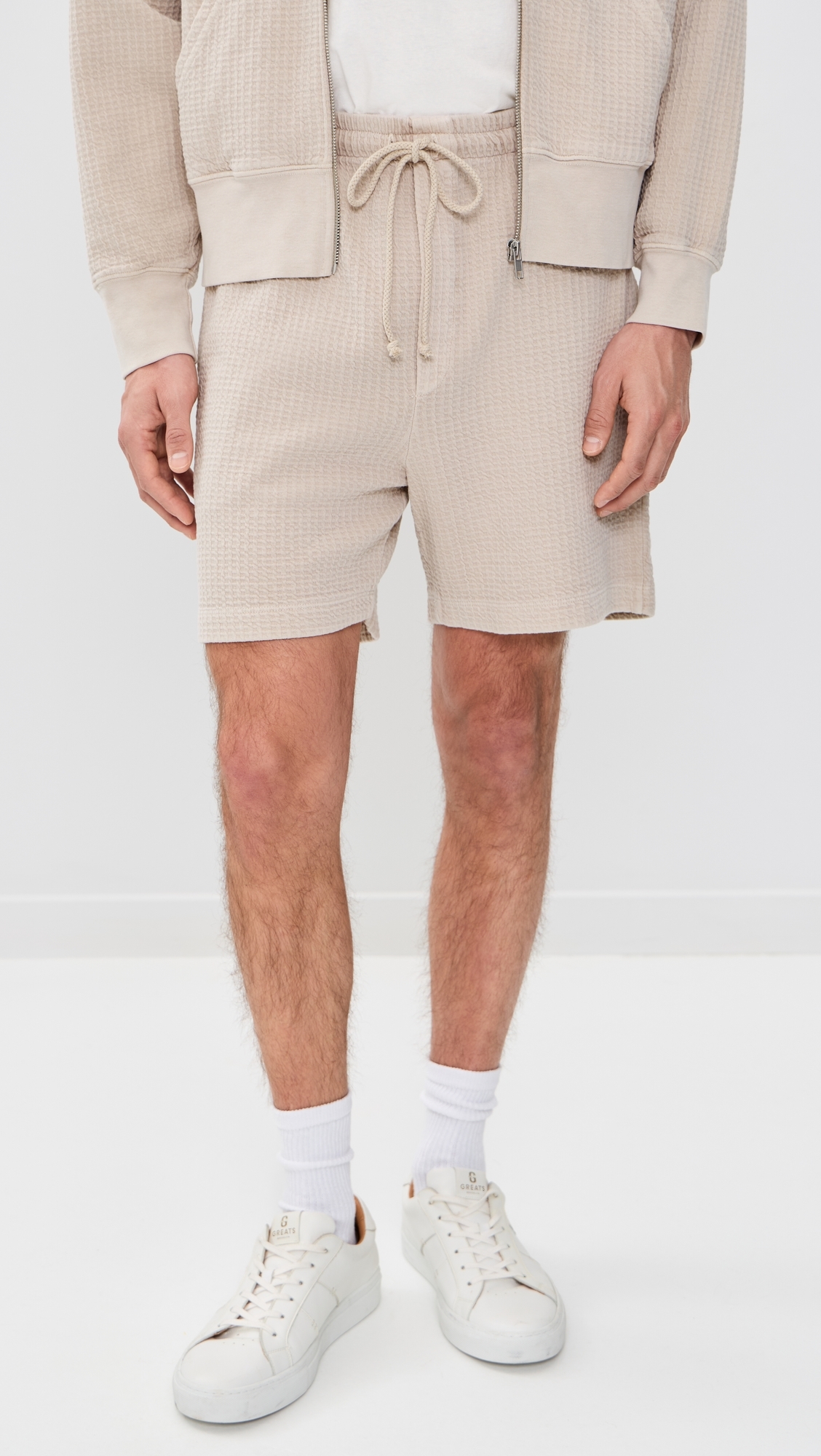 Silas Waffle Shorts 5.5 Bisque