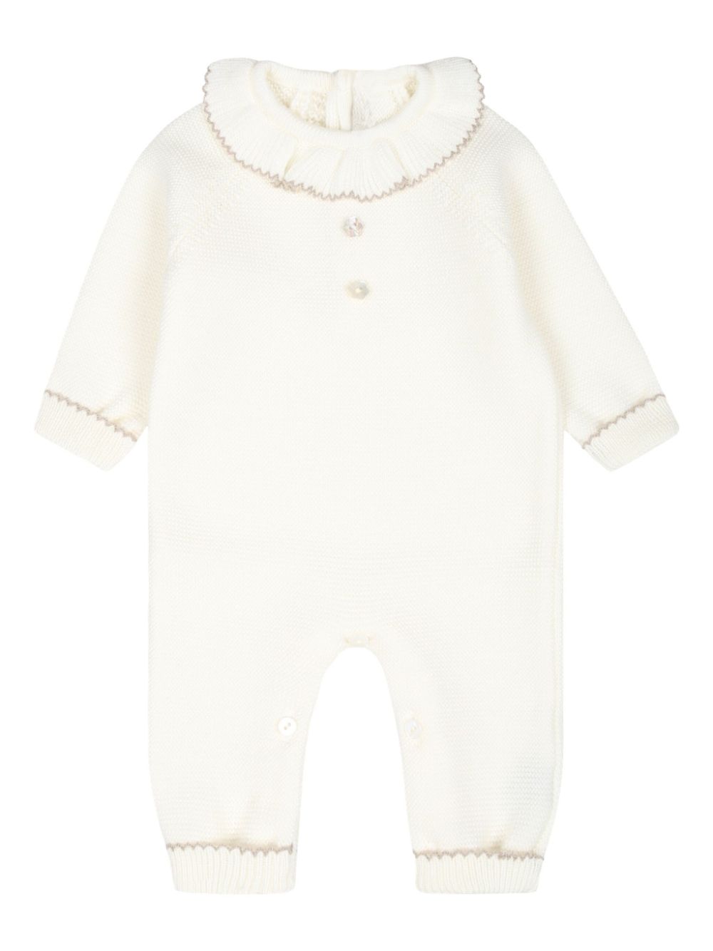 Wool romper - White