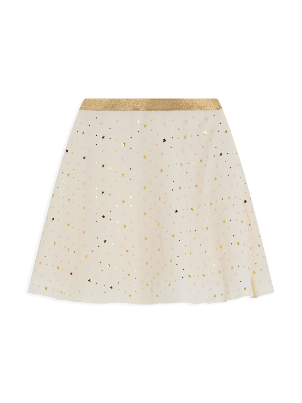 Star-print skirt - White