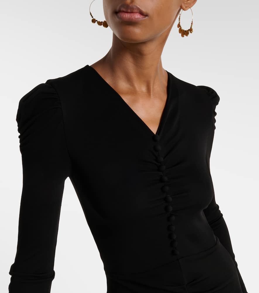 Nejma gathered midi dress