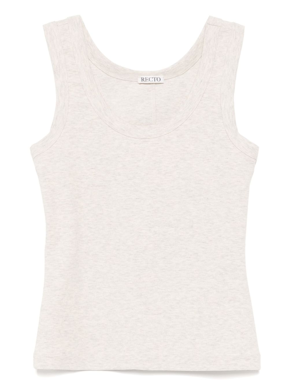 Recto jersey scoop-neck tank top - Grey
