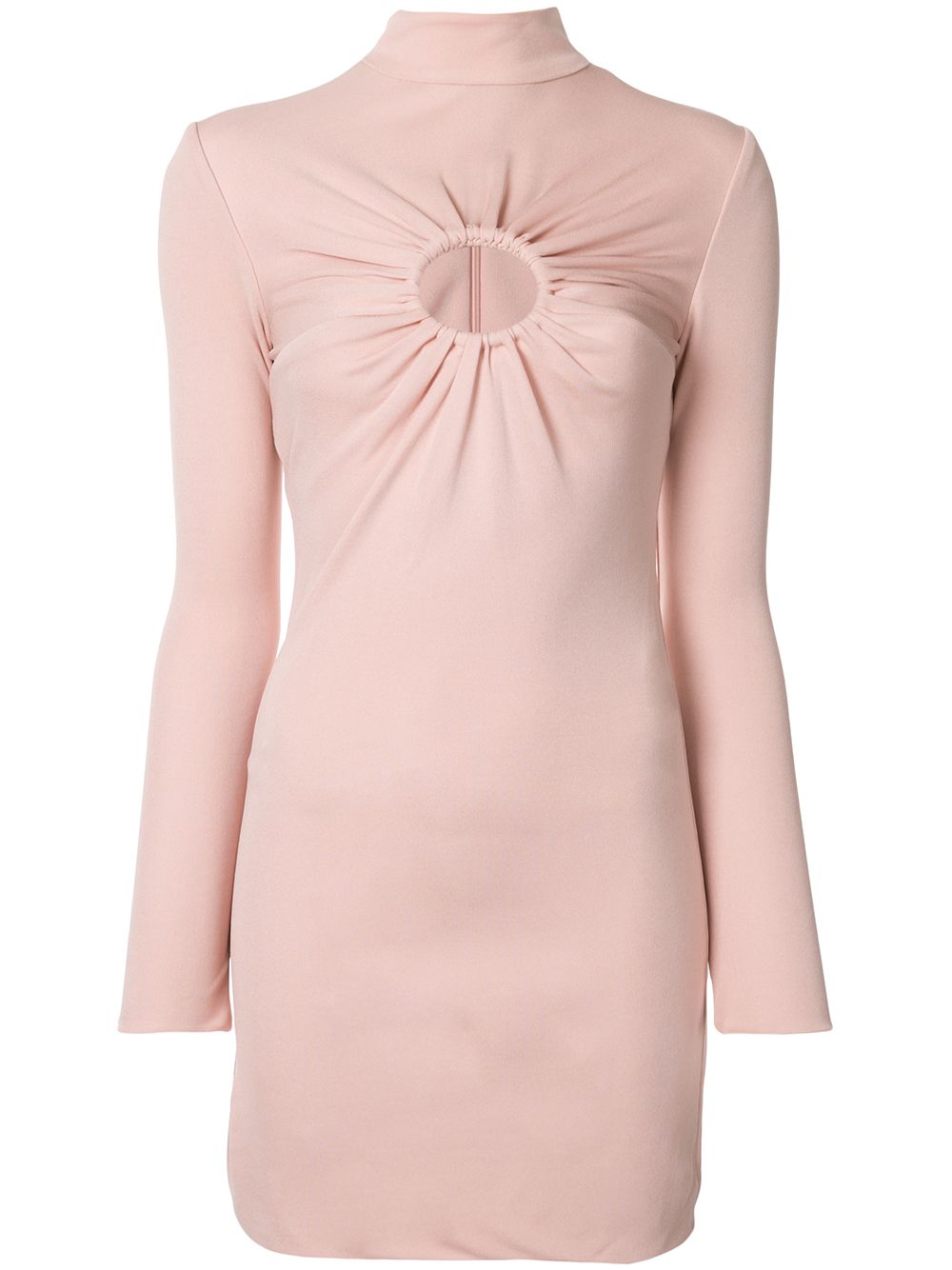 Gathered detail fitted dress - Pink