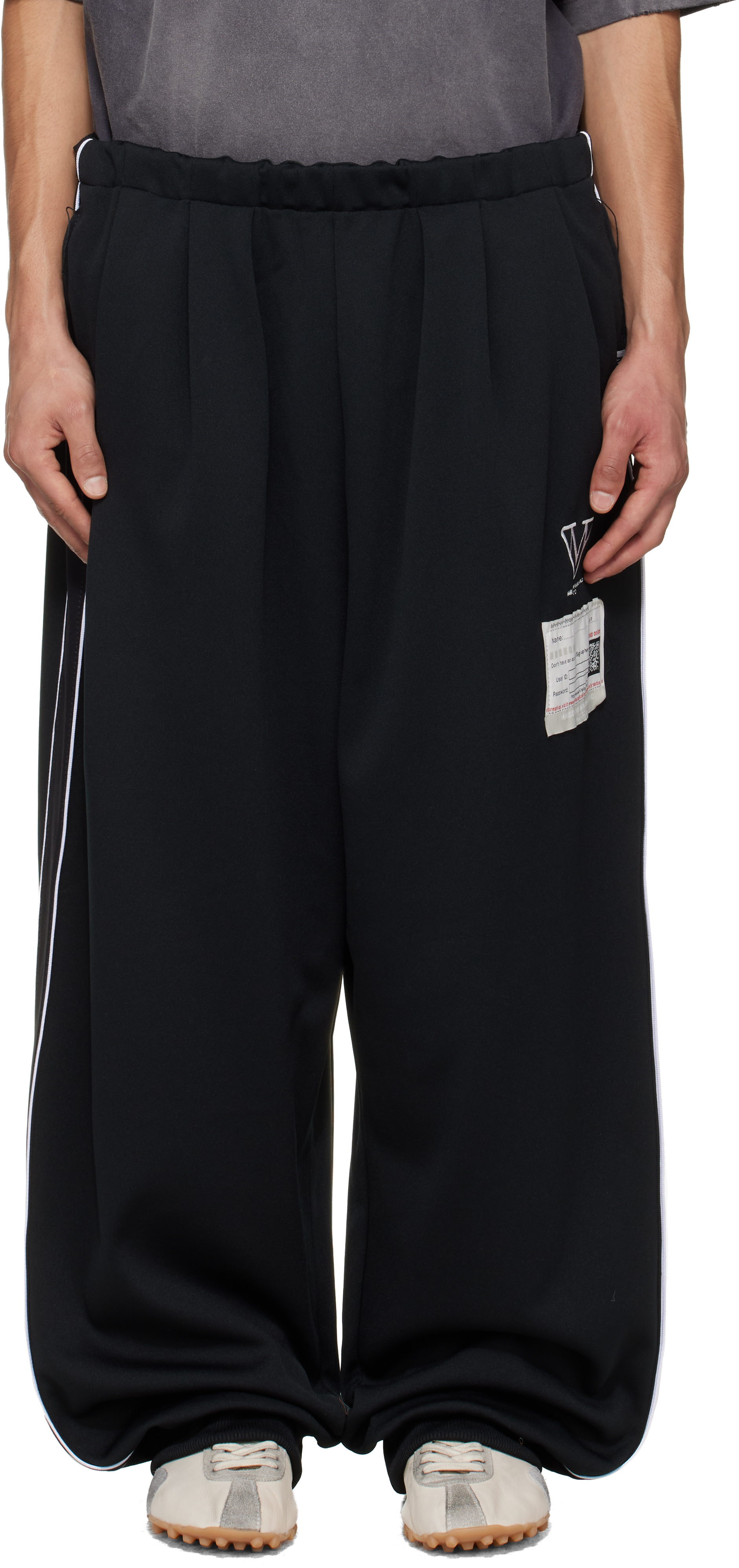 Black Amateur Sewn Like Track Pants