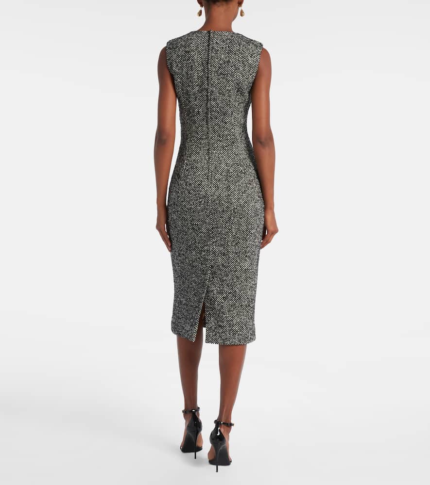 Checked midi dress
