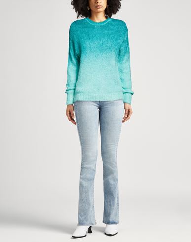 Woman Sweater Turquoise Size ONESIZE Mohair wool, Polyamide, Elastane
