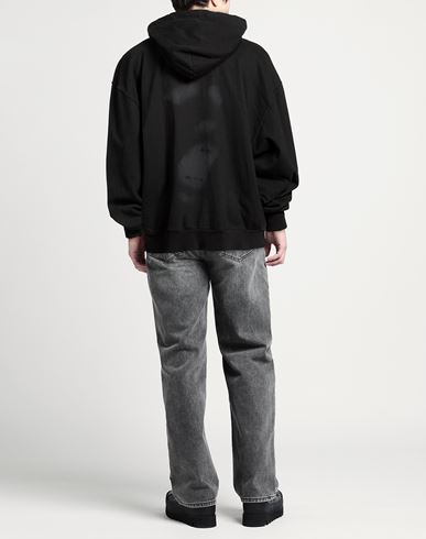 Man Sweatshirt Black Size L Cotton