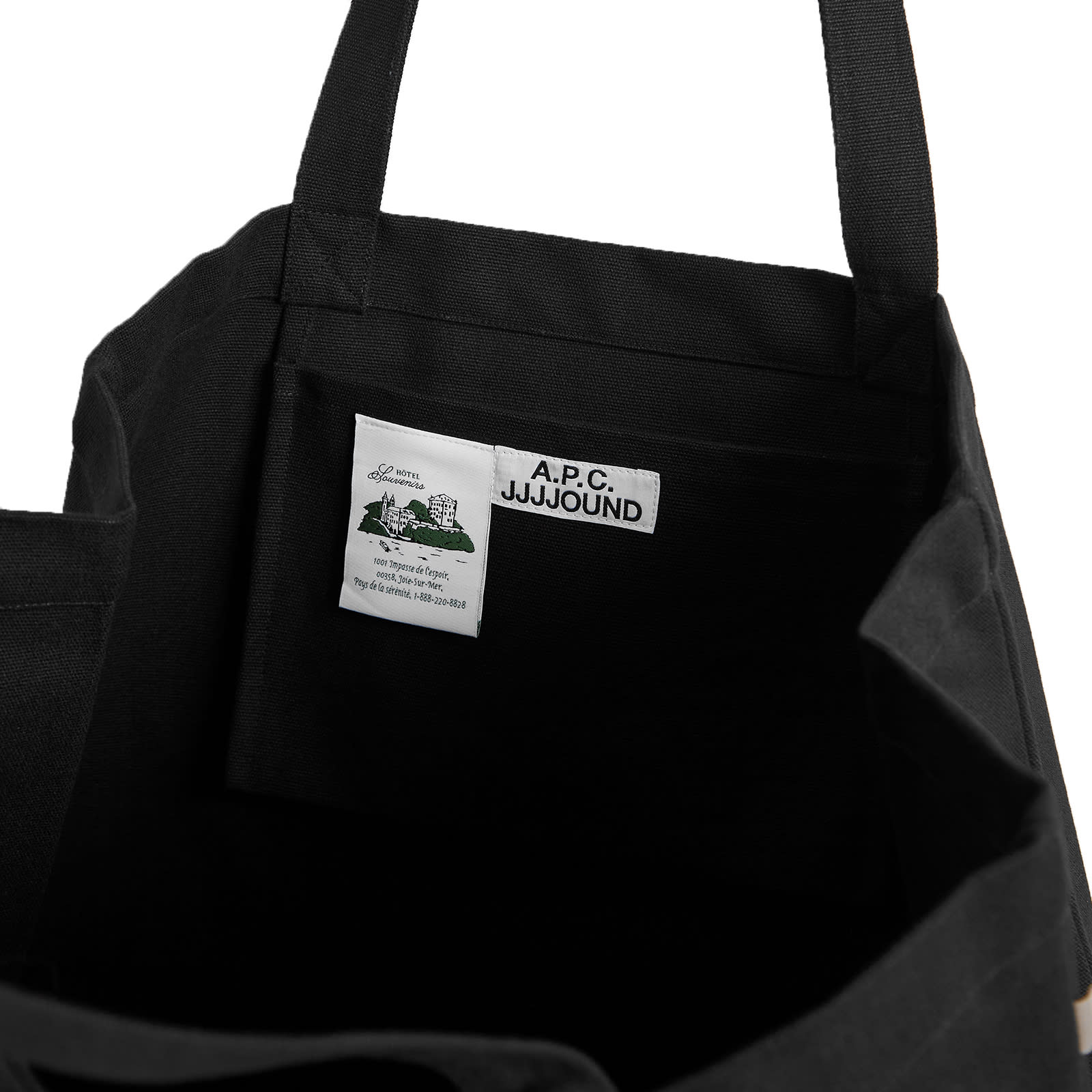 Men's x JJJJound Hotel Souvenirs Cabas Tote Bag in Black 