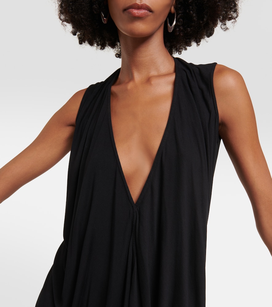 Lilies draped jersey top