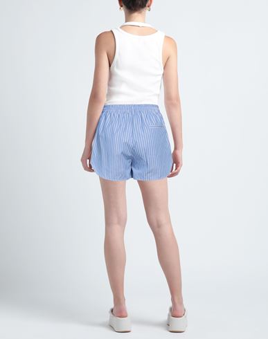 Woman Shorts & Bermuda Shorts Azure Size 2 Cotton