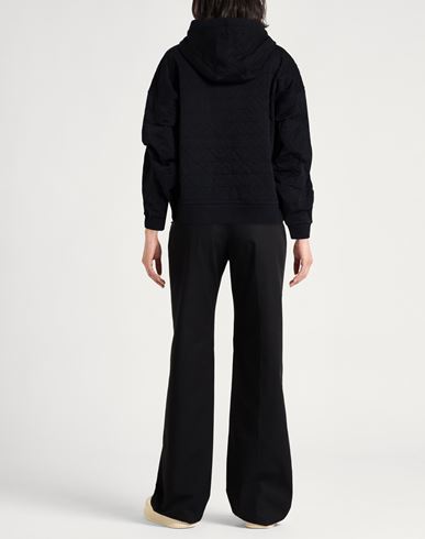 Woman Sweatshirt Black Size S Cotton, Elastane