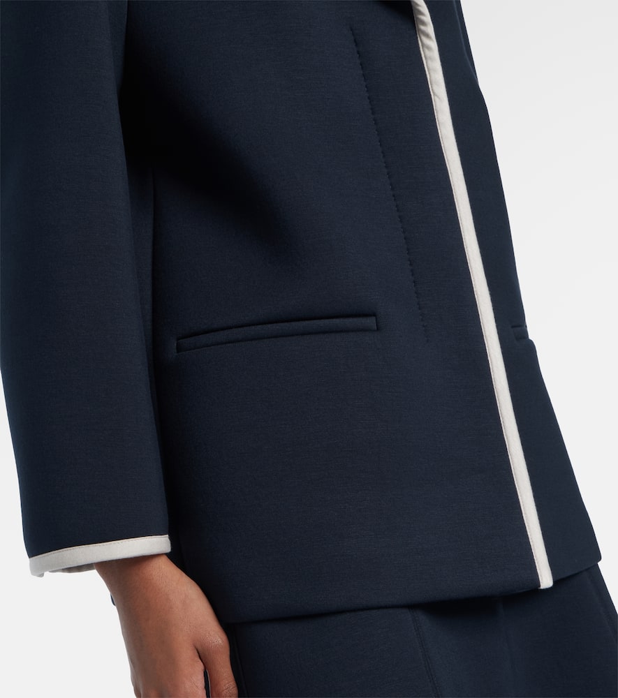 Single-breasted jersey blazer