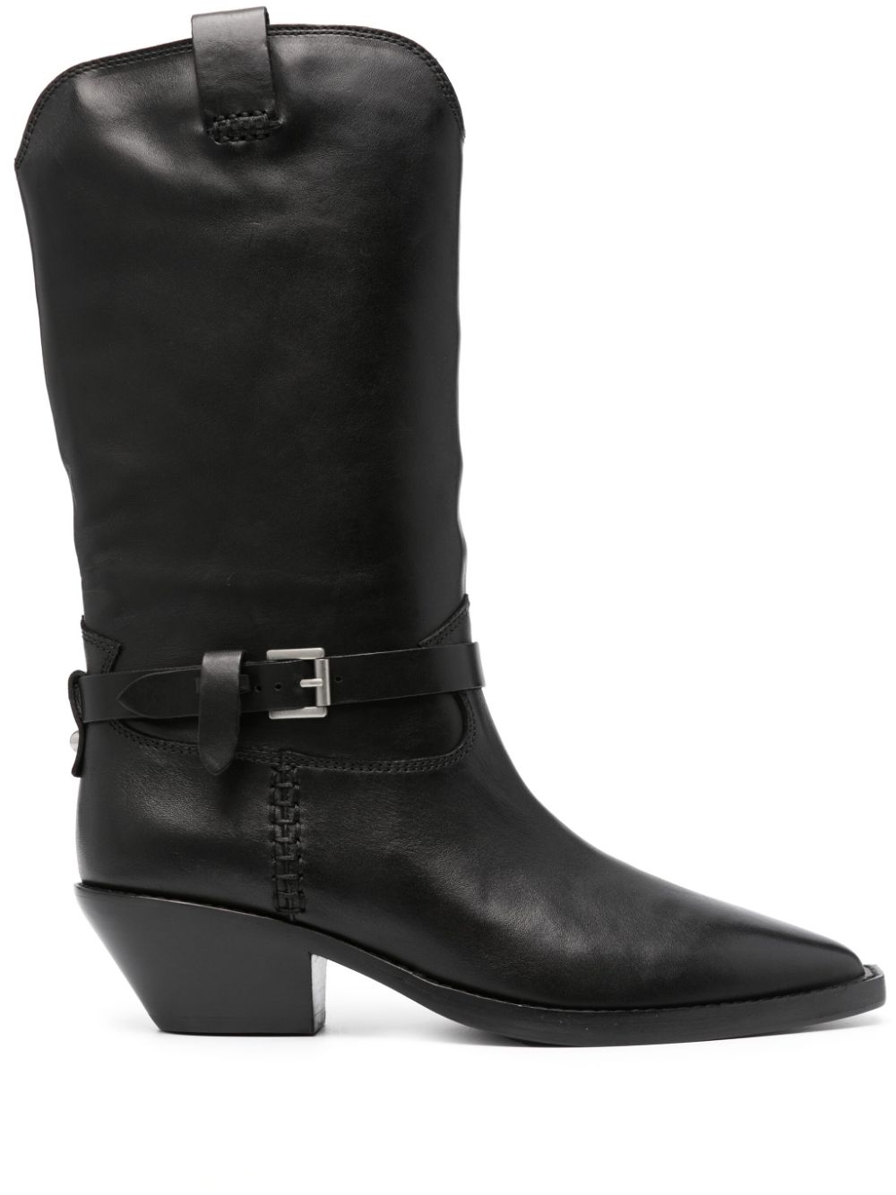 Duran 55mm leather boots - Black