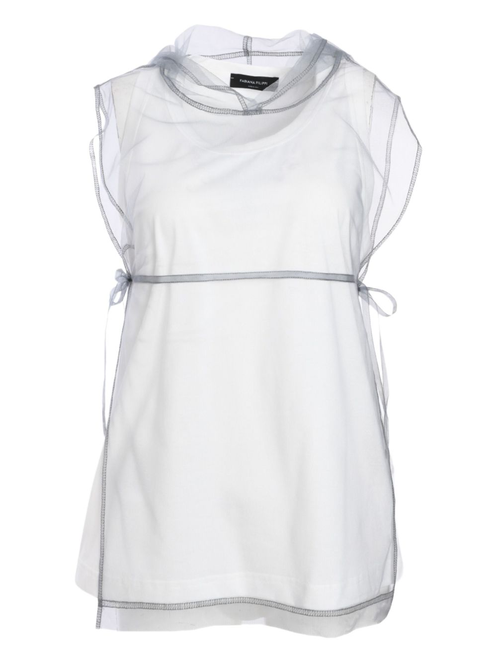 Fabiana Filippi layered tank top - Grey