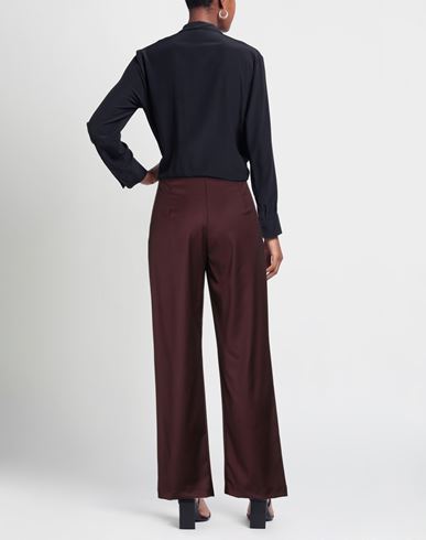 B. yu Woman Pants Plum Size M Polyester, Viscose, Elastane