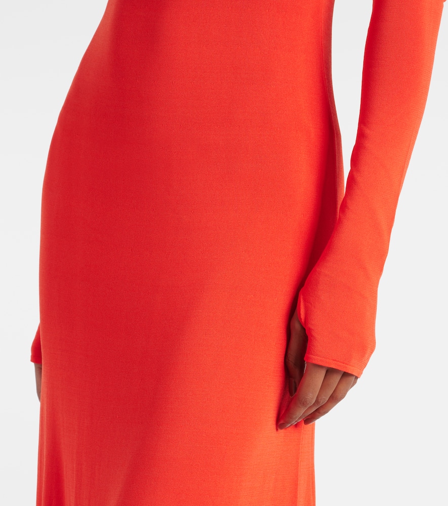 Valejo Halter knit maxi dress