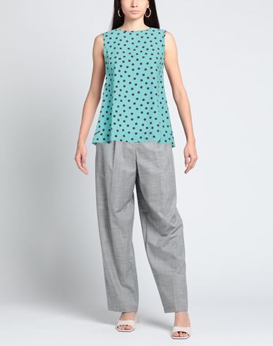 Woman Top Turquoise Size 4 Cotton