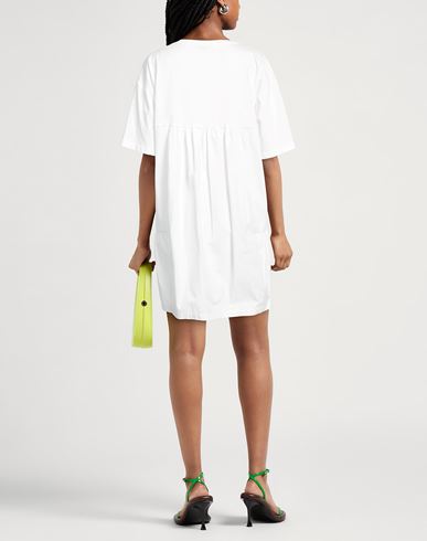 Woman Mini dress White Size M Cotton