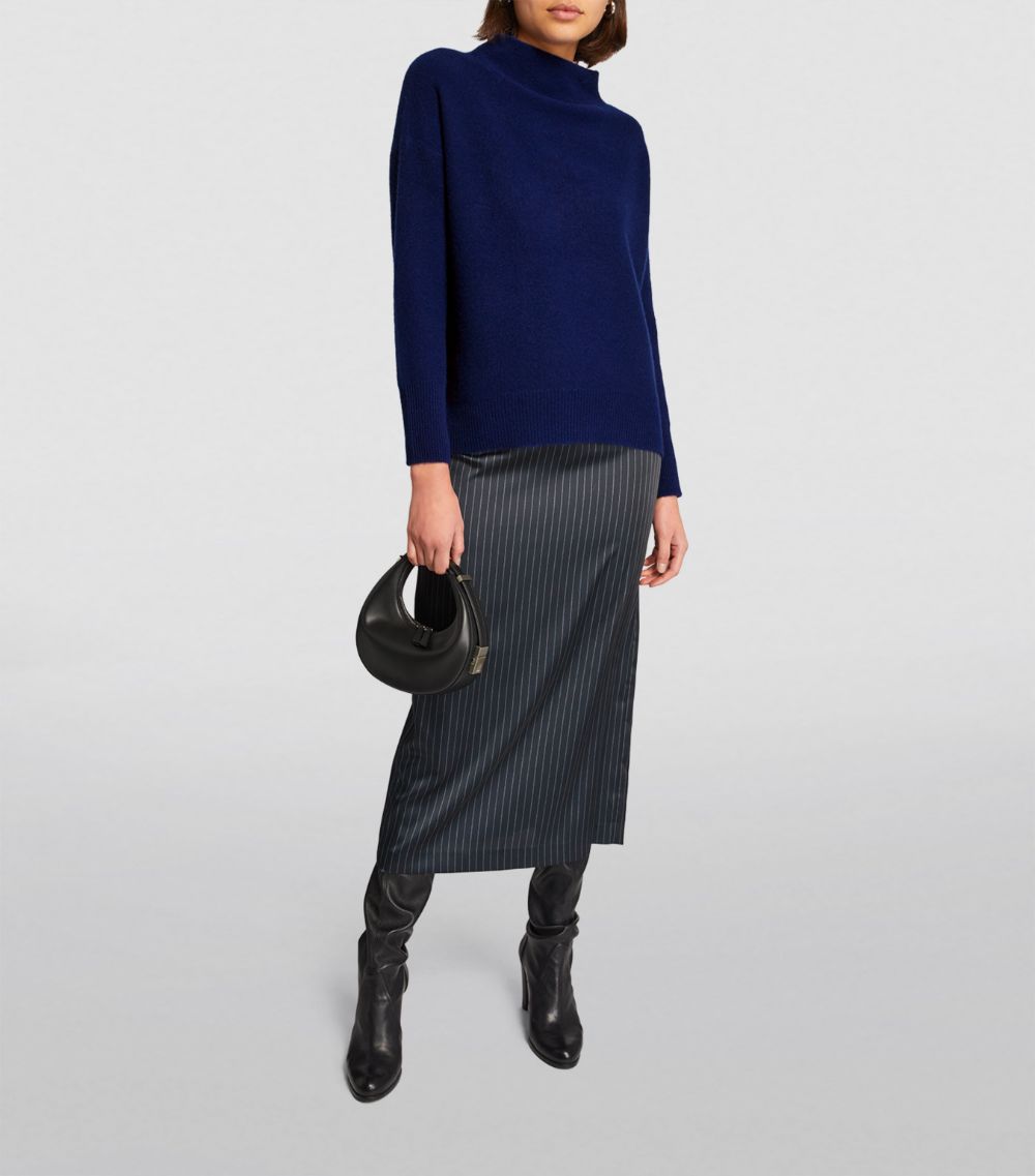 Cashmere Funnel-Neck Sweater