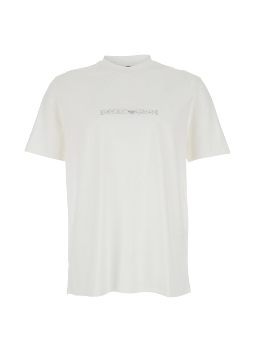 Emporio Armani - logo cotton crew neck short sleeve t-shirt
