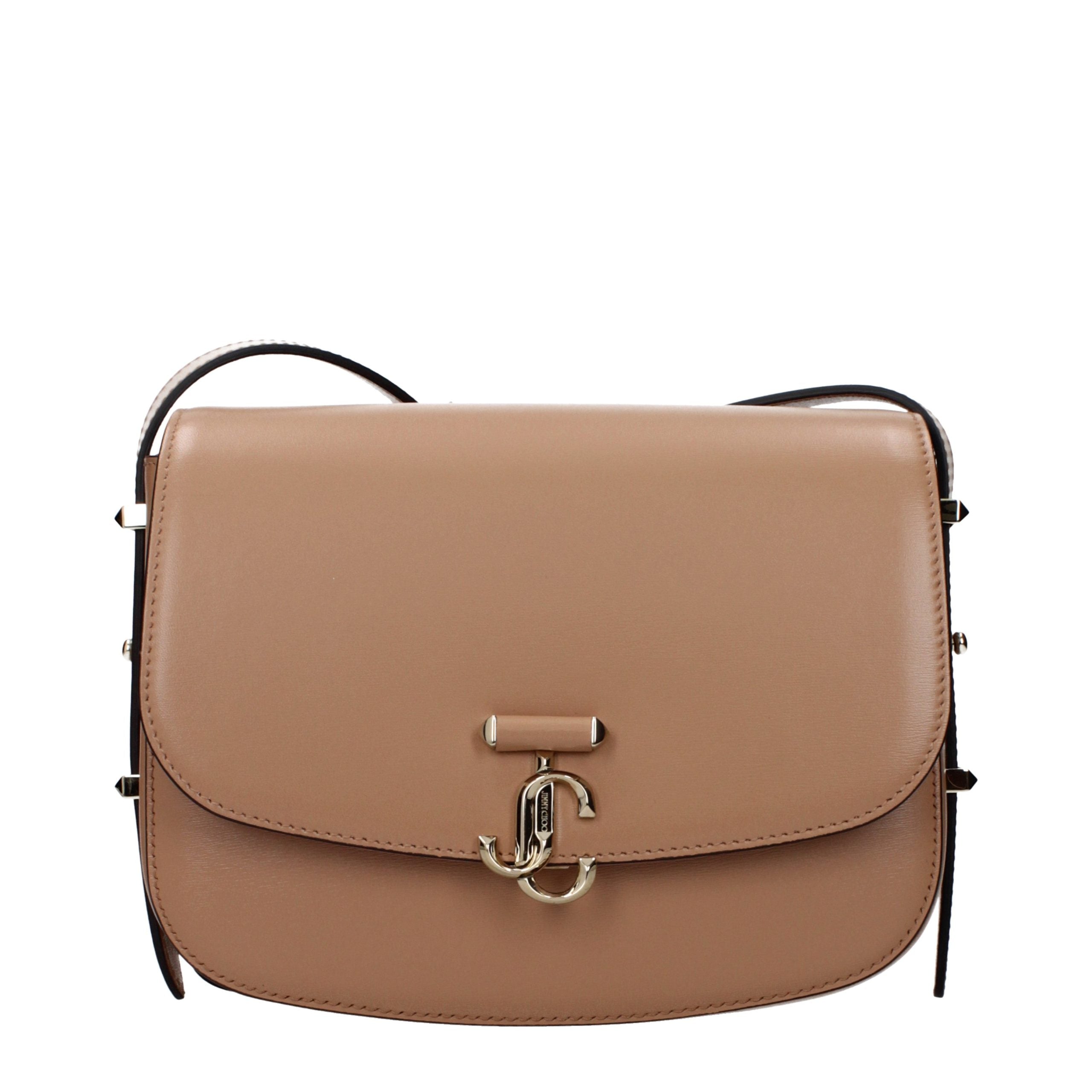 Leather Crossbody Bag — Brown