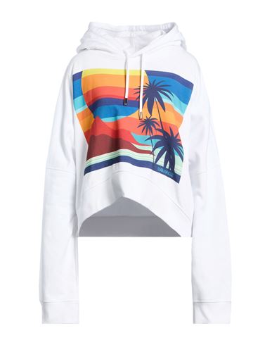 Woman Sweatshirt White Size S Cotton
