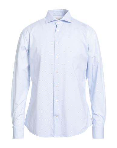 Man Shirt Sky blue Size 15 ¾ Polyamide, Polyester, Elastane