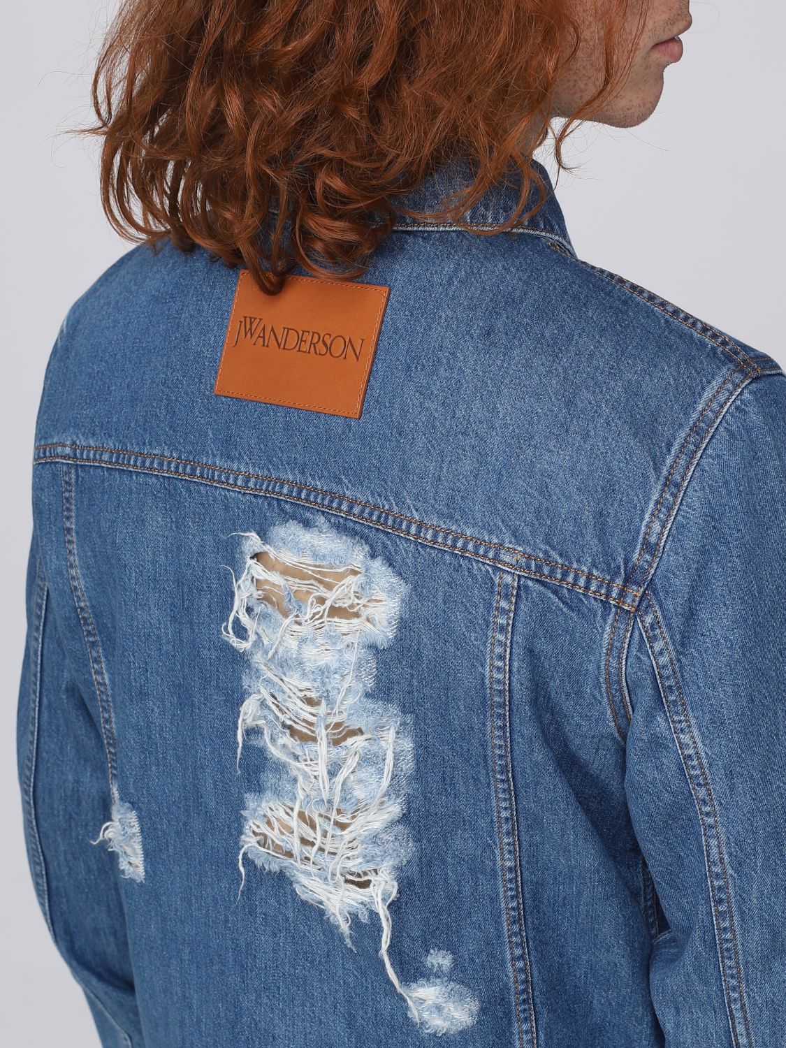 Jacket Men color Denim