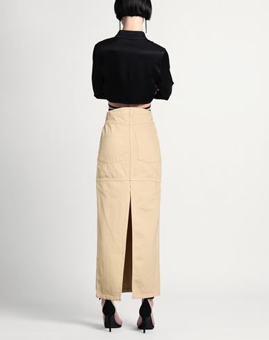 Woman Maxi skirt Sand Size 6 Cotton