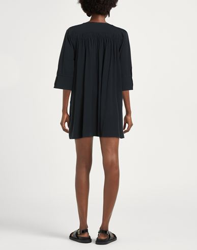 Woman Mini dress Midnight blue Size 8 Cotton, Elastane