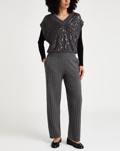 Woman Pants Grey Size S Cashmere