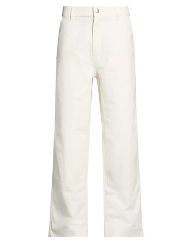 Maison Kitsuné Café Kitsuné Man Pants Ivory Size 30 Cotton, Polyamide