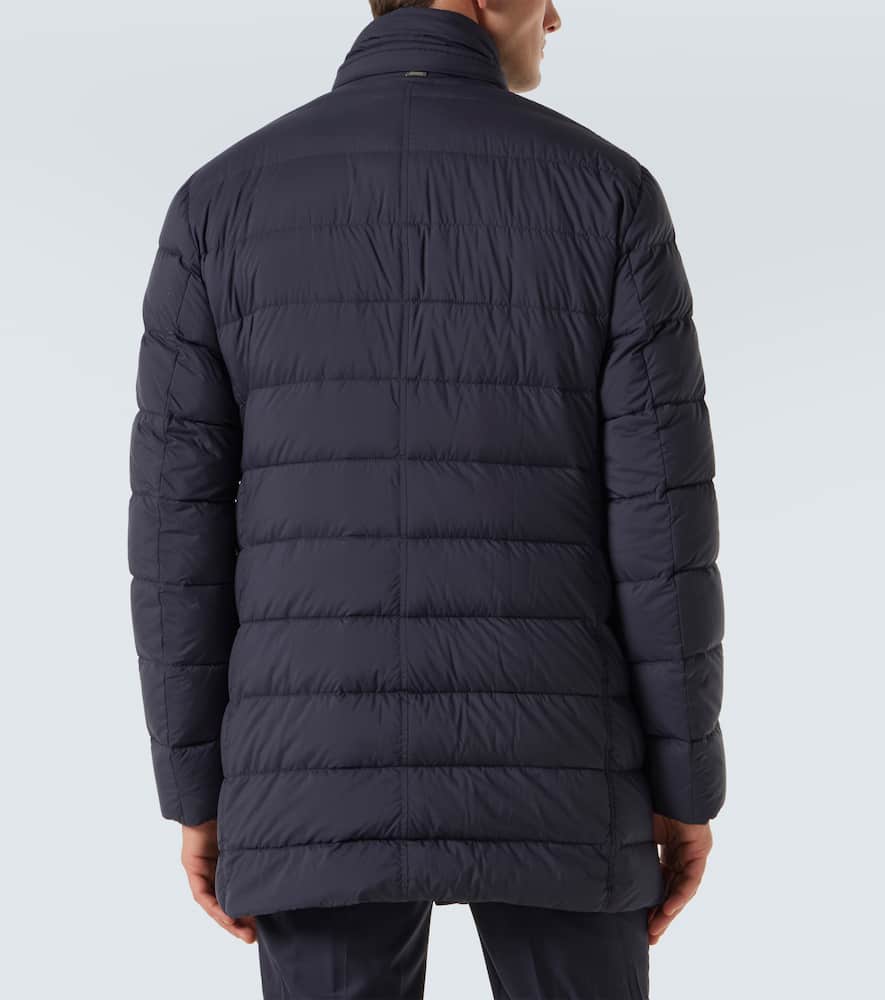 Down-paneled coat
