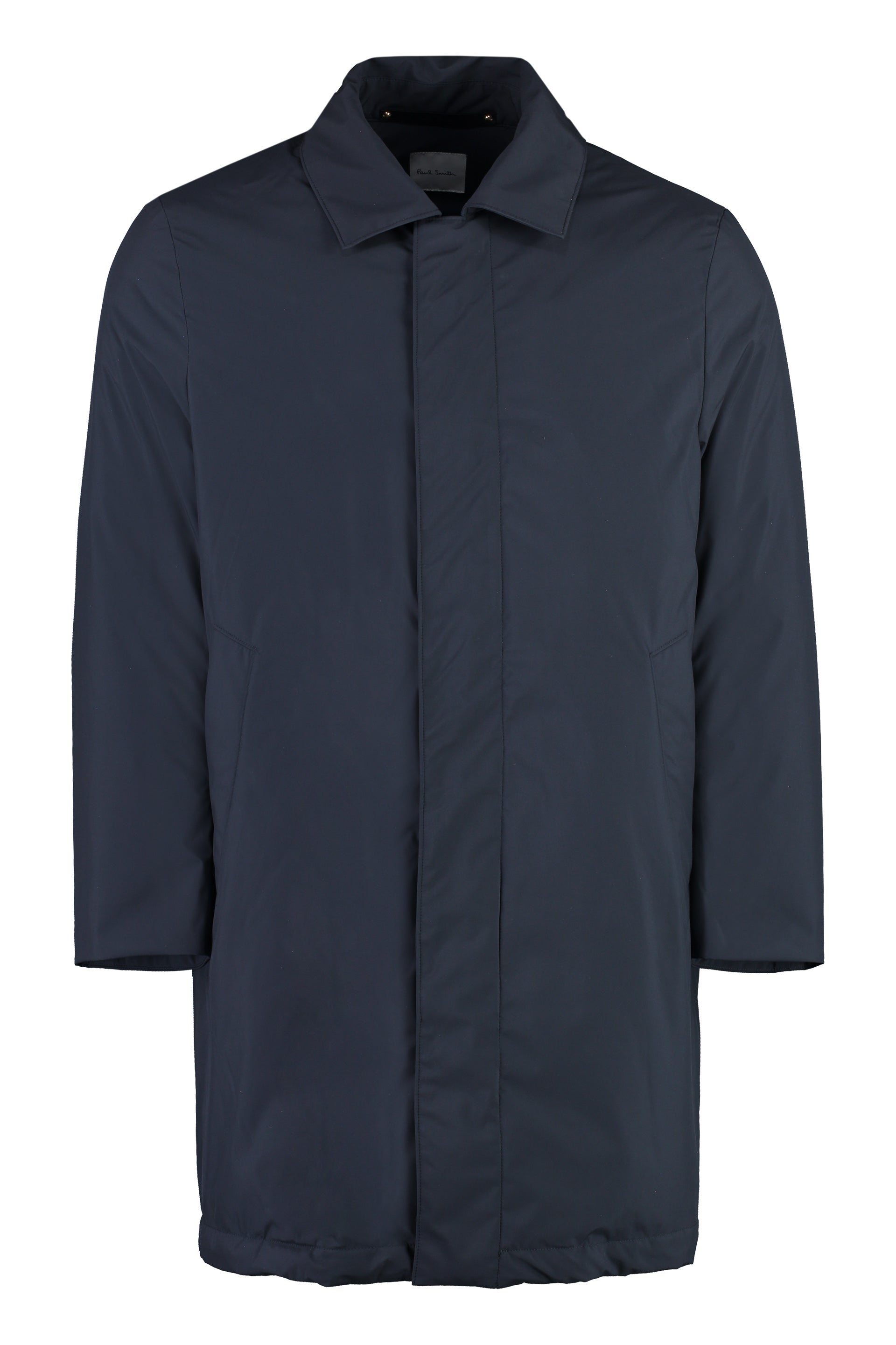 Technical Fabric Coat — Navy