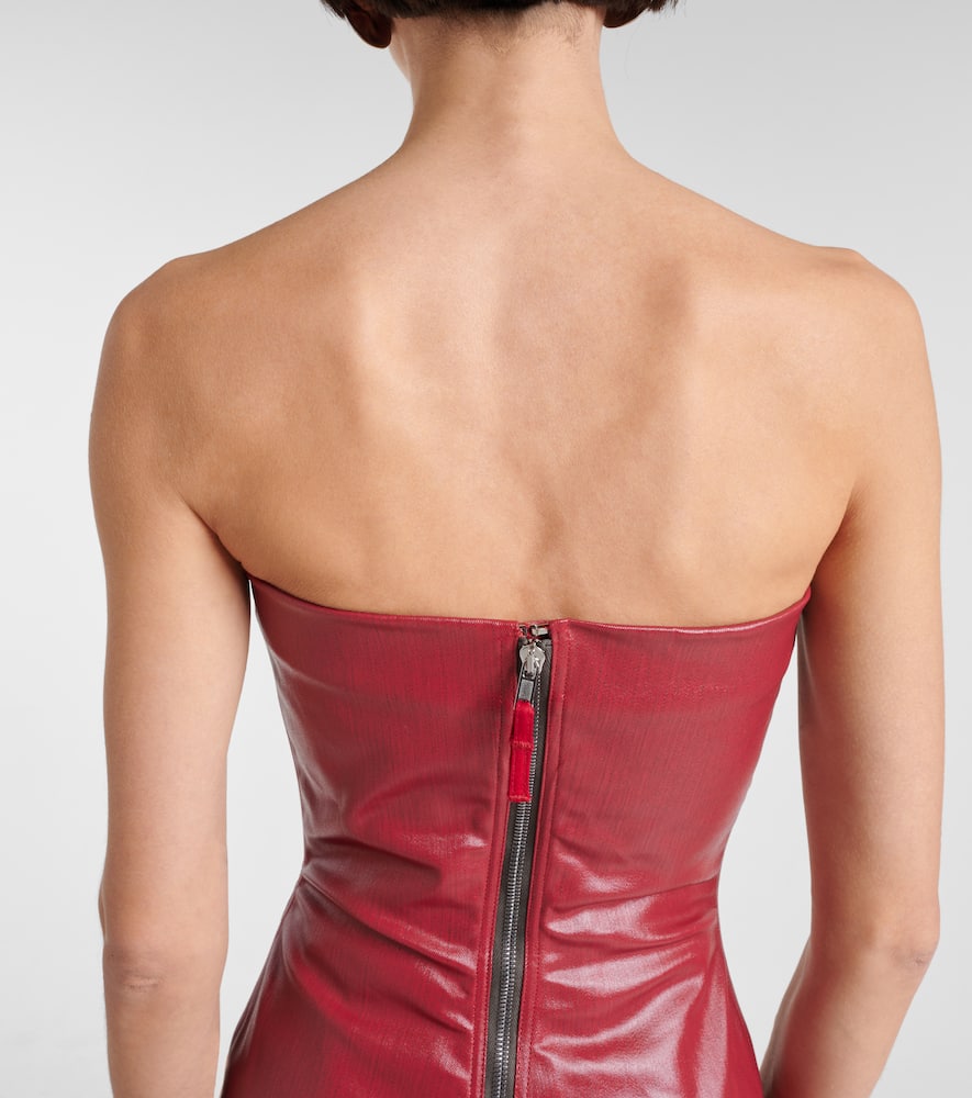 Rick Owens Coated denim corset top