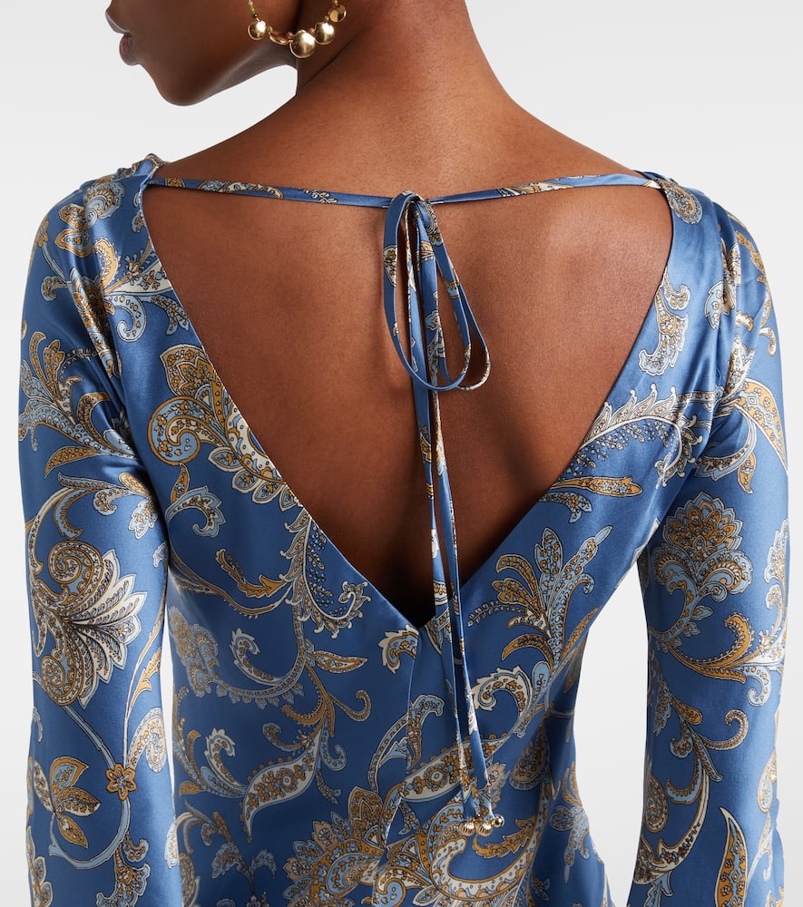 Ember printed silk-blend maxi dress