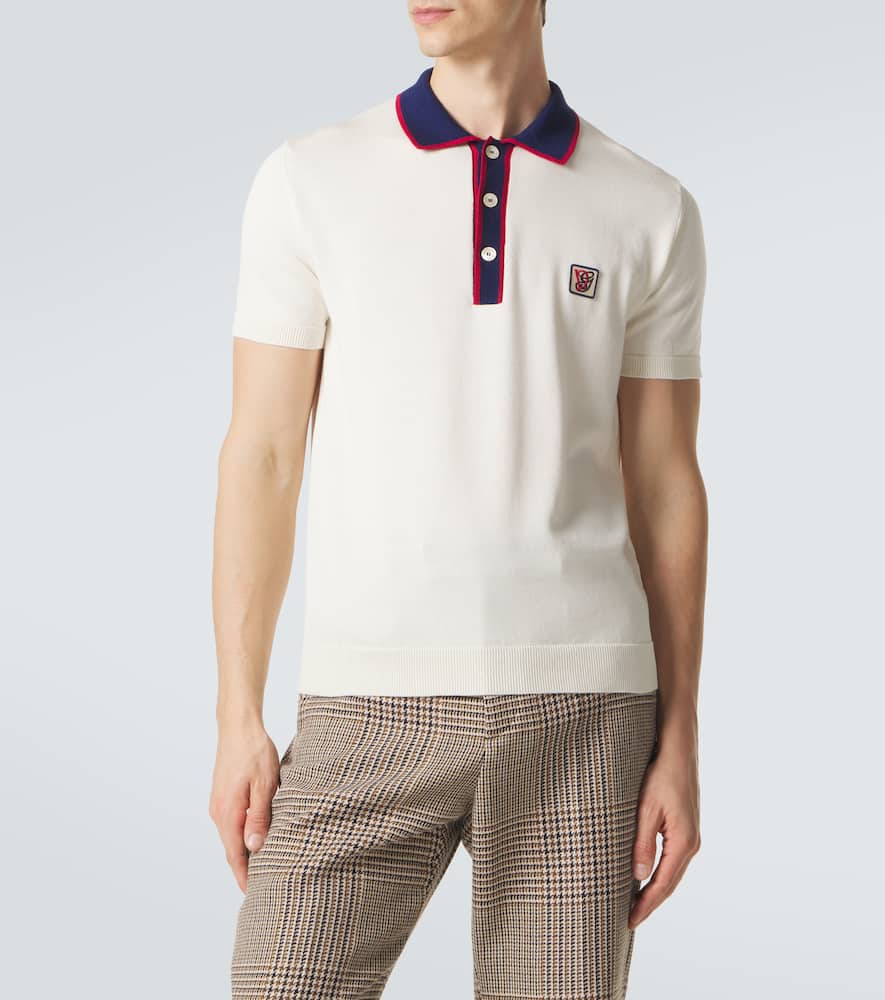 Cotton polo sweater