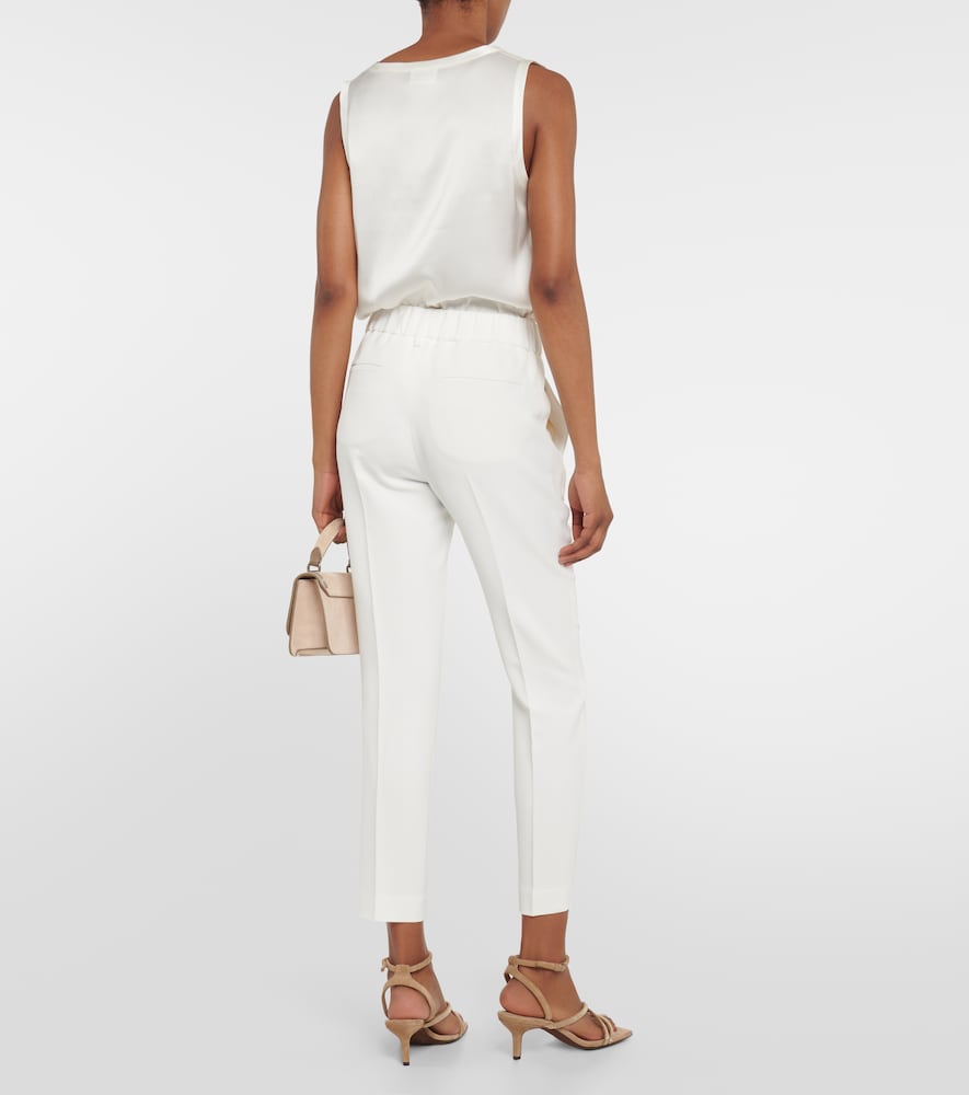 Tailored crêpe pants