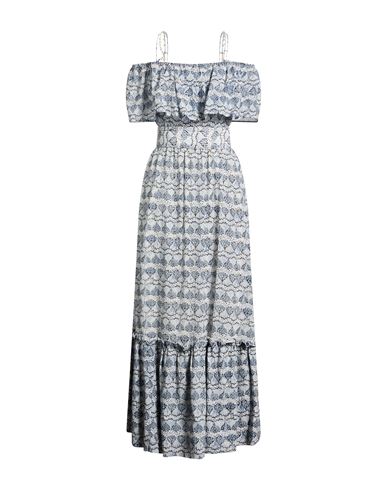 Woman Maxi dress Light blue Size 8 Cotton, Viscose
