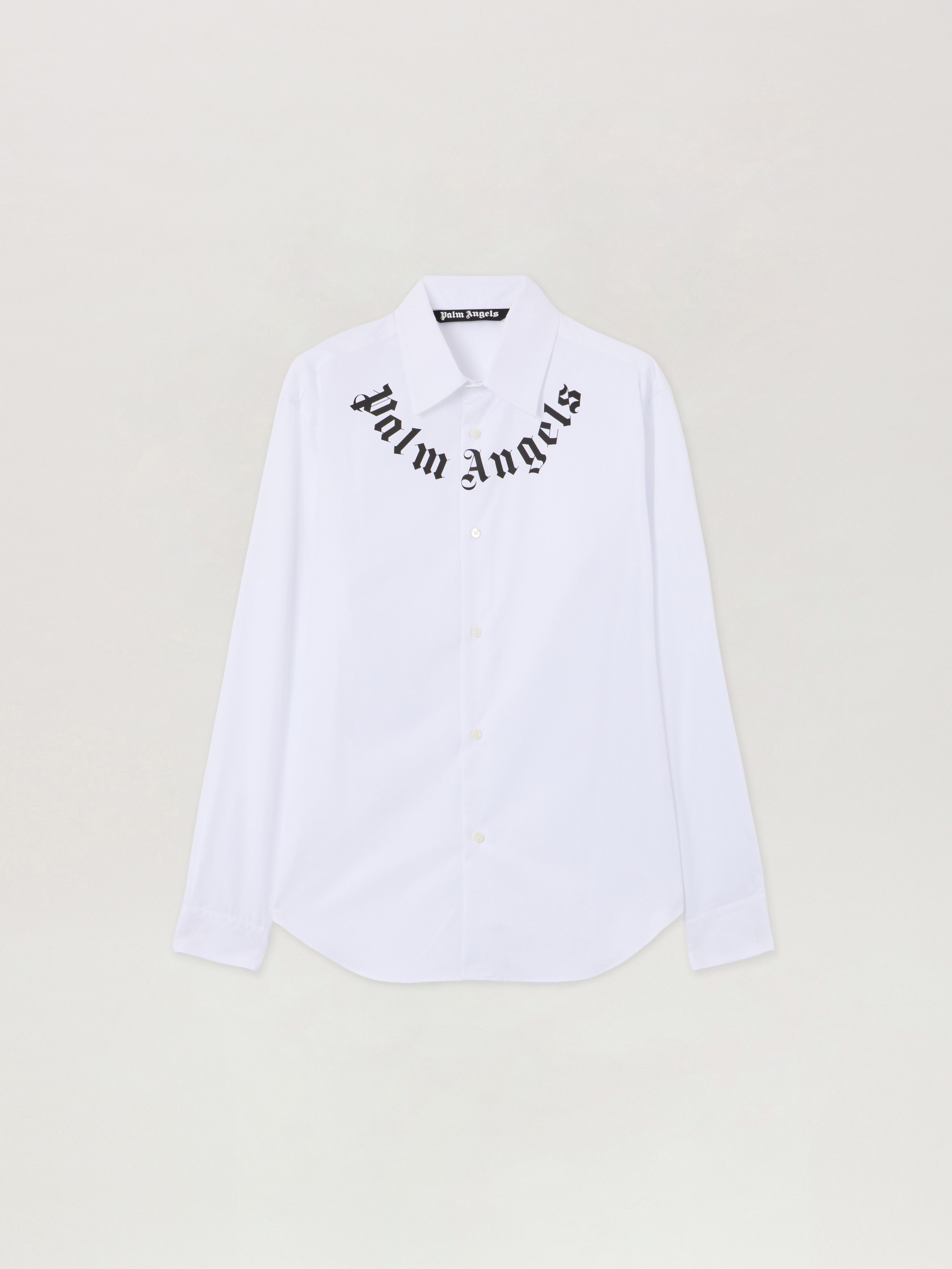 Neck Logo Shirt Man  Off White Black