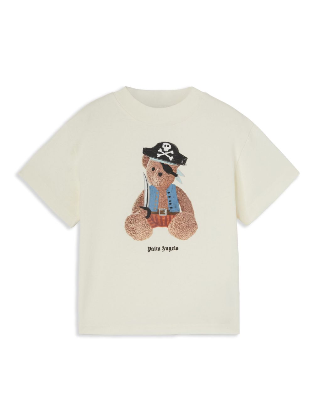 Pirate bear-print t-shirt - White